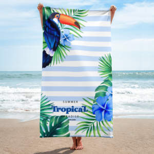 sublimated-towel-white-30x60-beach-689371a94cf02 Tropical